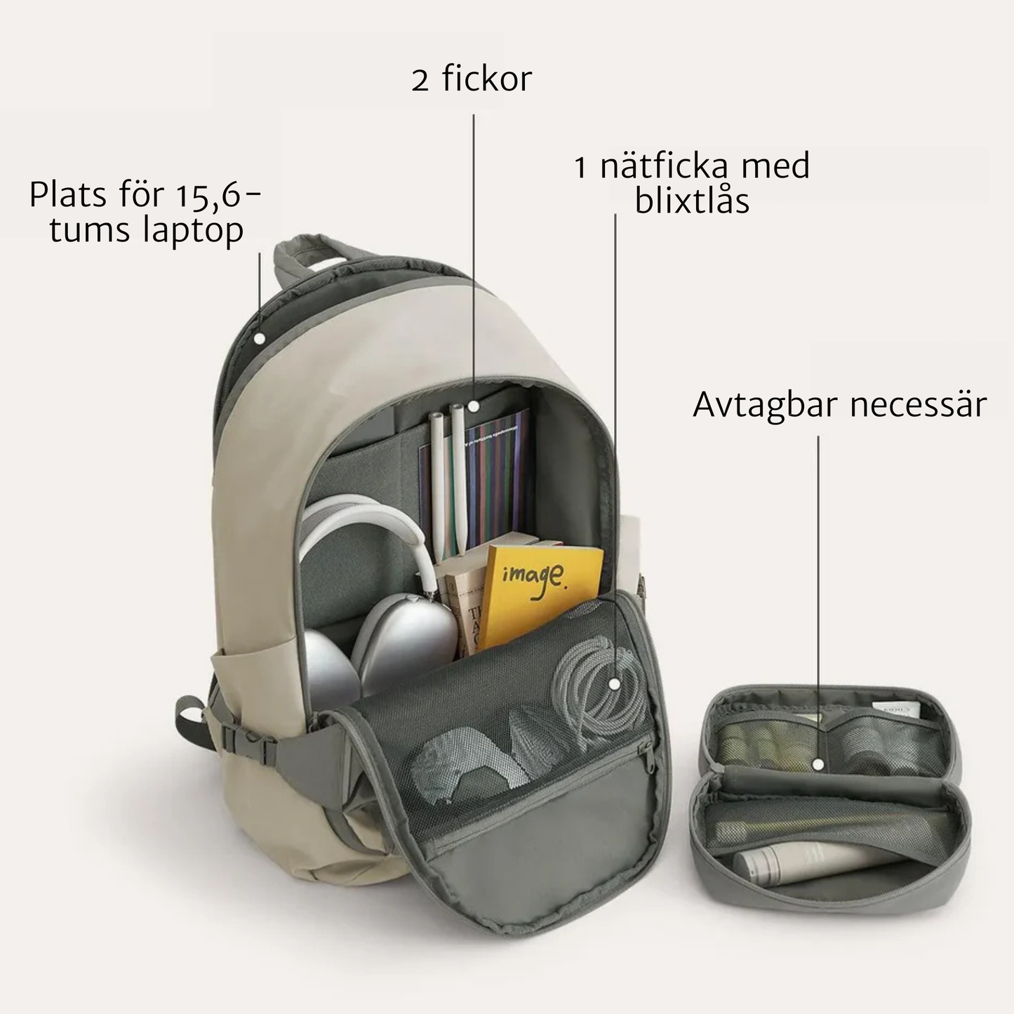 Soar ryggsäck 25L med necessär