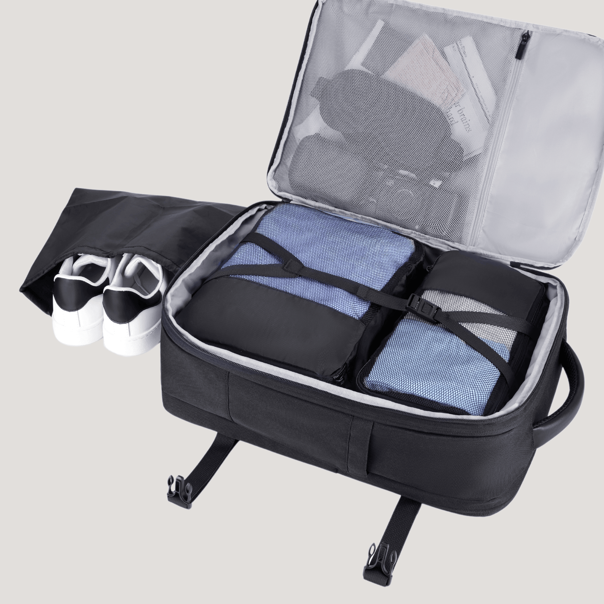 Falco 40L reseryggsäck - expanderbar med packkuber och skopåse - Oorderly