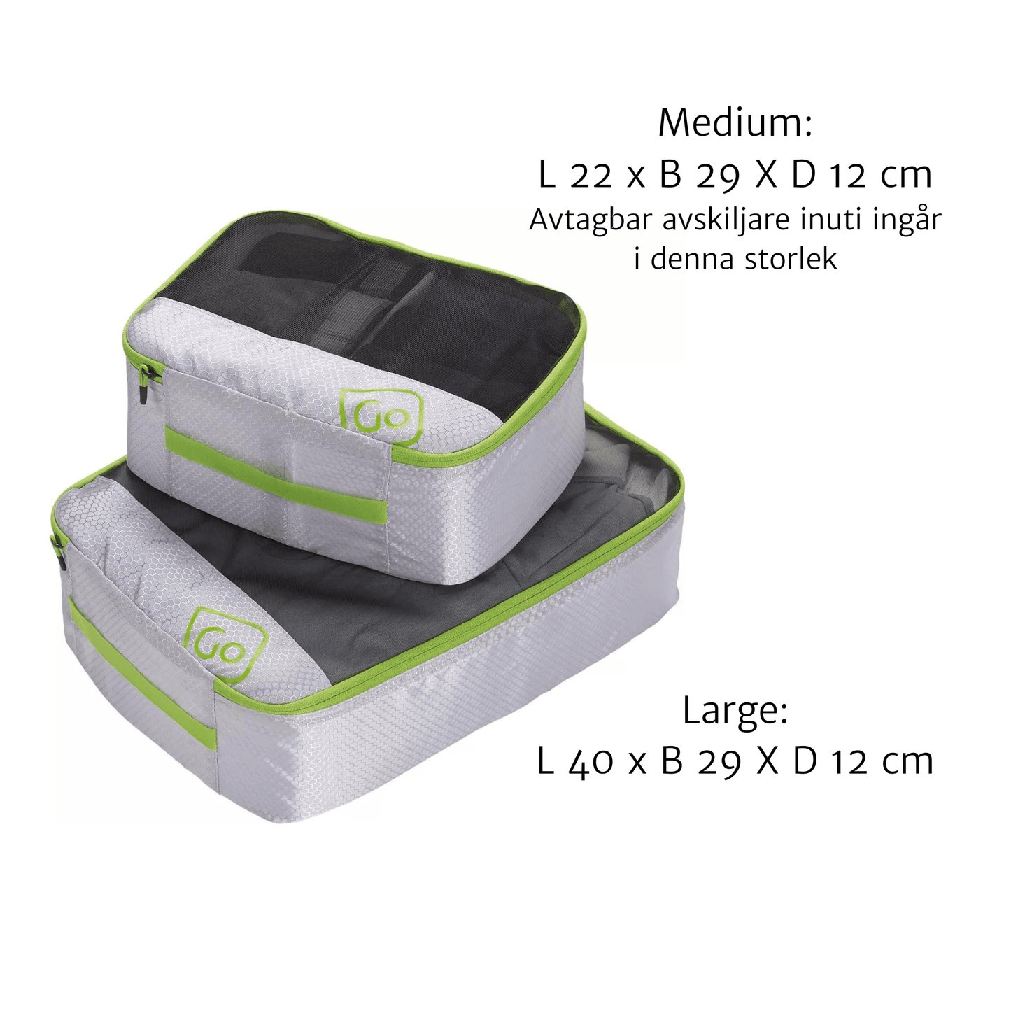 Packkuber 2 delar, djupare - Oorderly