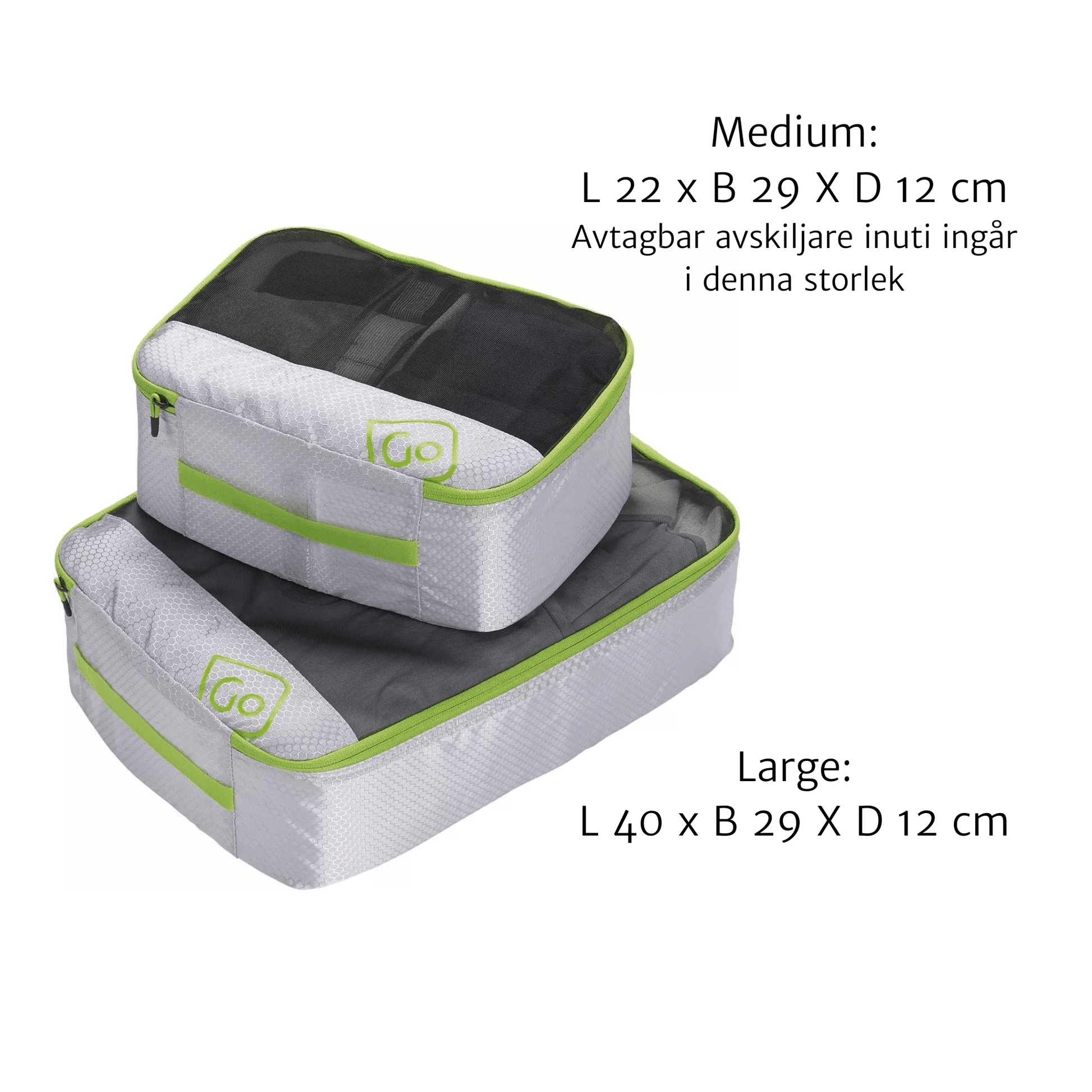 Packkuber 2 delar, djupare - Oorderly