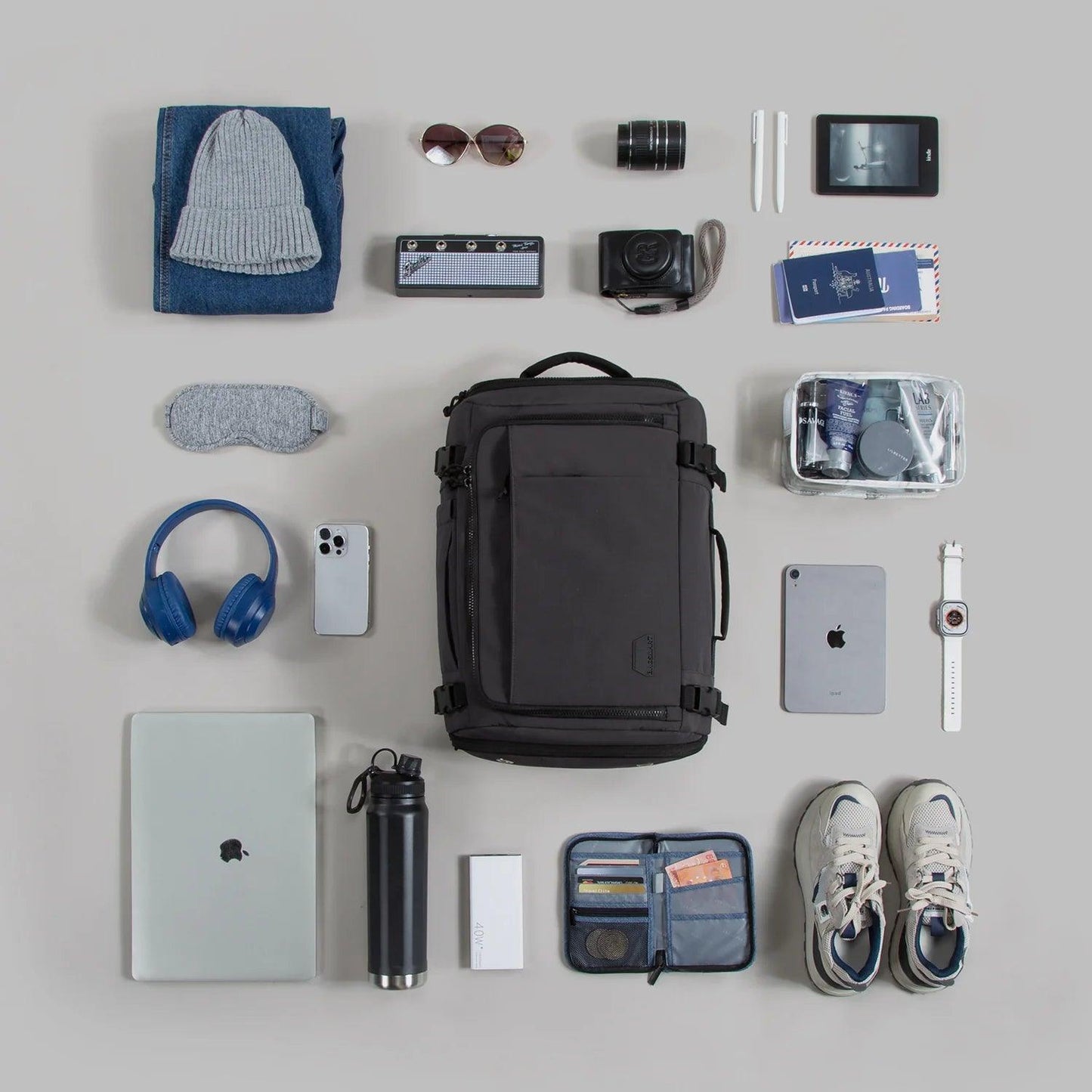 Quick access, smart ryggsäck för handbagage 28-38L - expanderbar - Oorderly