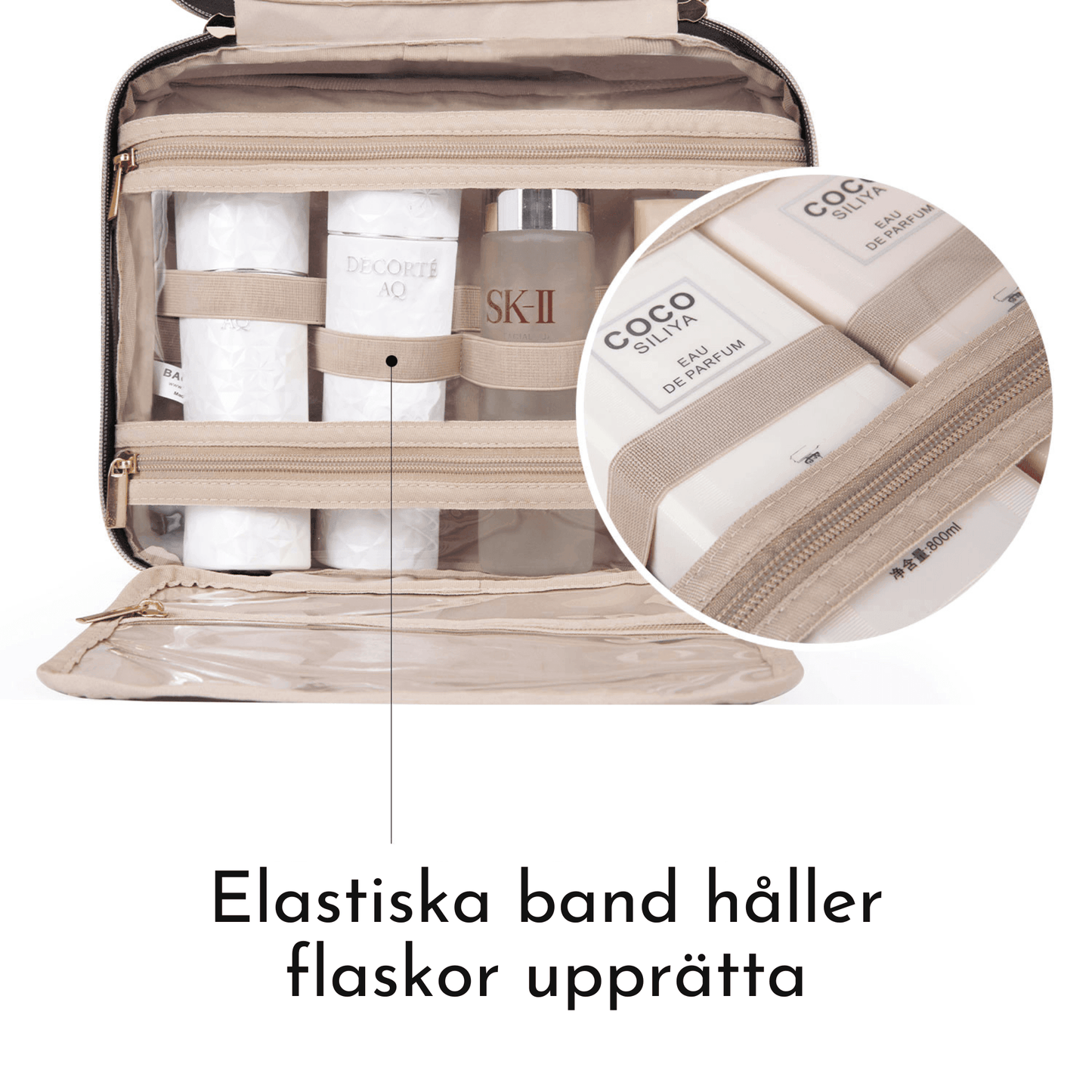 Space saviour, utvikbar hängande necessär med krok - Oorderly