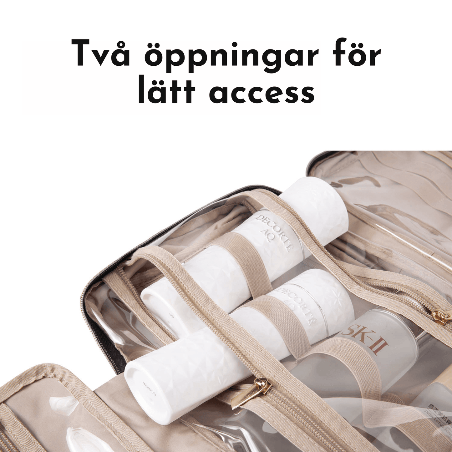 Space saviour, utvikbar hängande necessär med krok - Oorderly