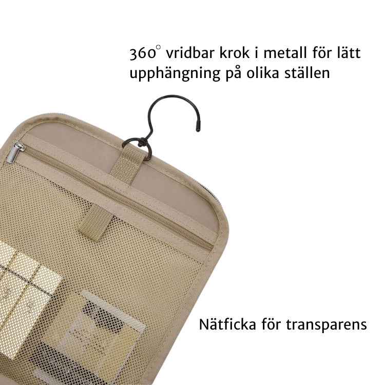 Leia, stor hängande necessär med krok - Oorderly