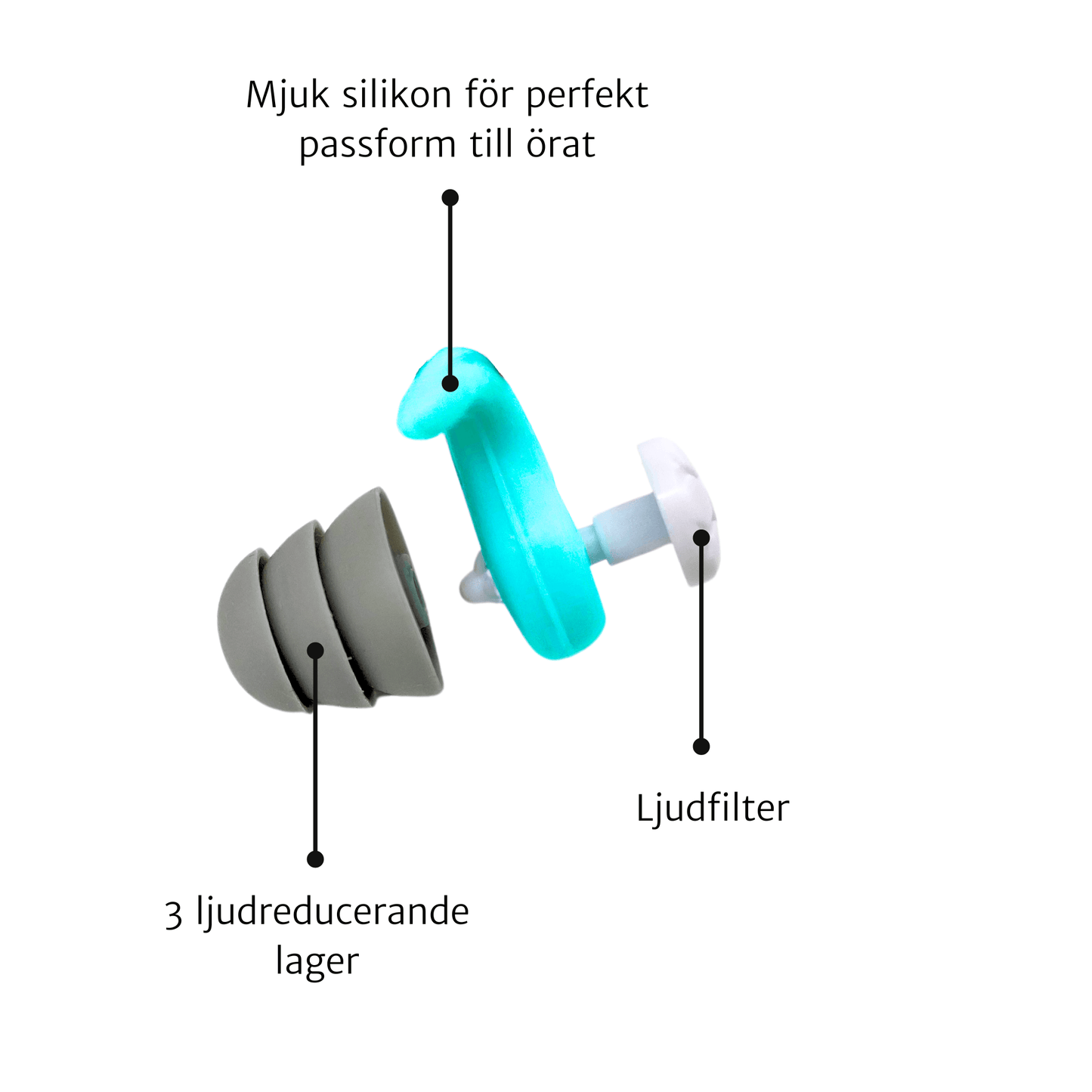 Öronproppar, 2-pack - Oorderly