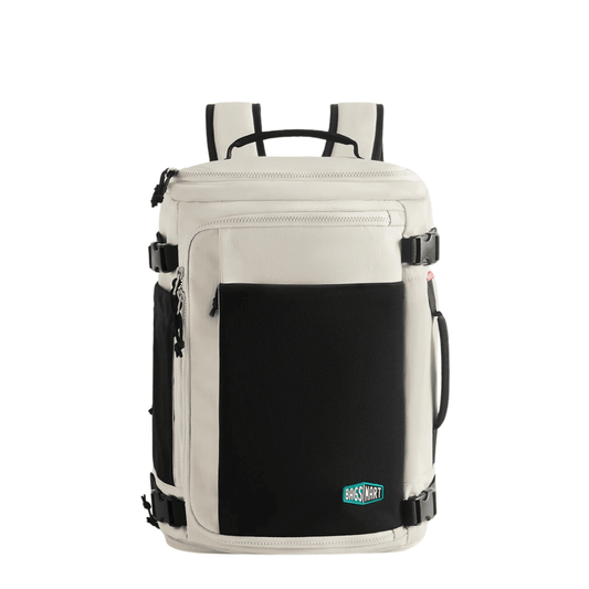 Quick access, smart ryggsäck för handbagage 28-38L - expanderbar m nätfickor - Oorderly