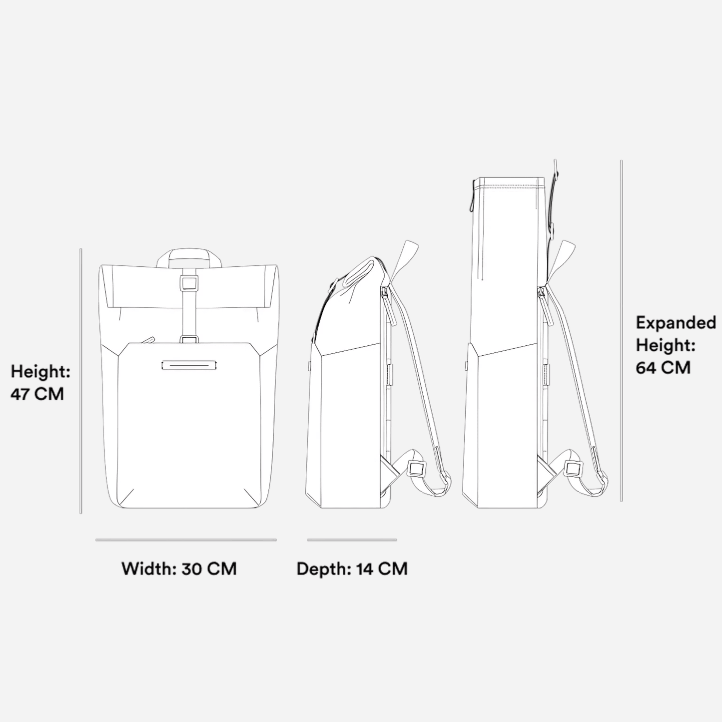 SoFo Backpack Rolltop X - Oorderly