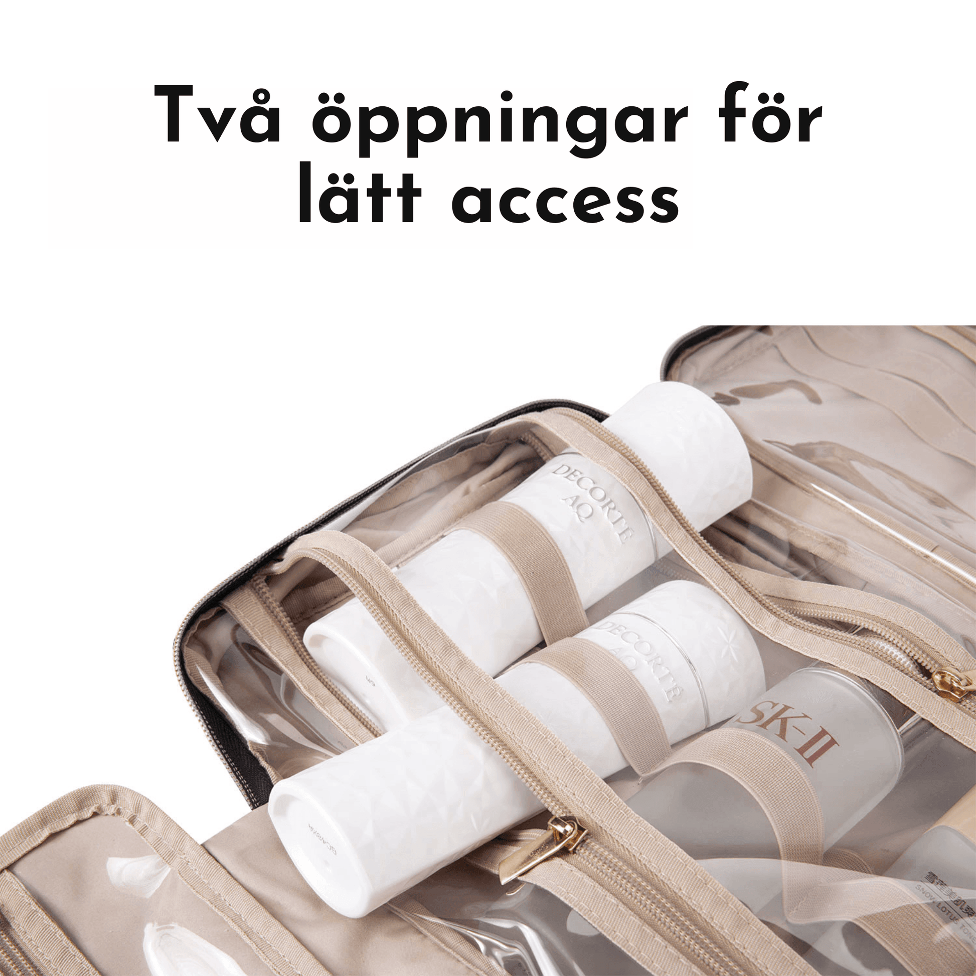 Space saviour, utvikbar hängande necessär med krok - Oorderly